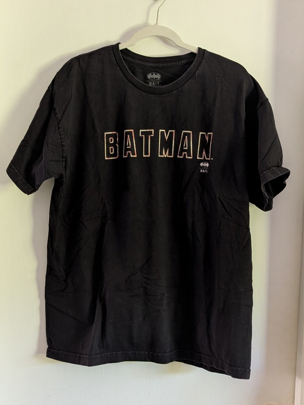 🎬 Bait X Batman Returns Graphic Tee Shirt Men’s XL Black Crewneck Double Sided